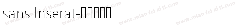 sans lnserat字体转换